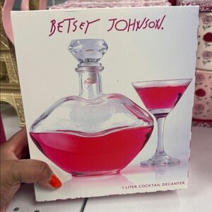 Betsey Johnson Pink Cocktail Set